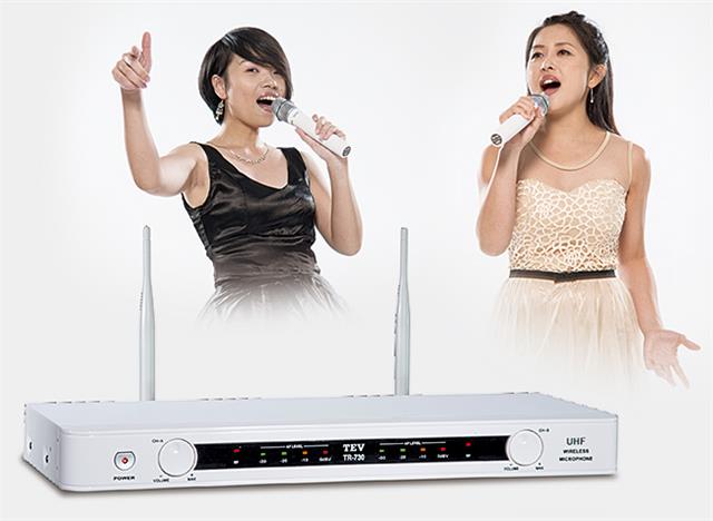 TEV UHF 雙頻道無線麥克風 TR760