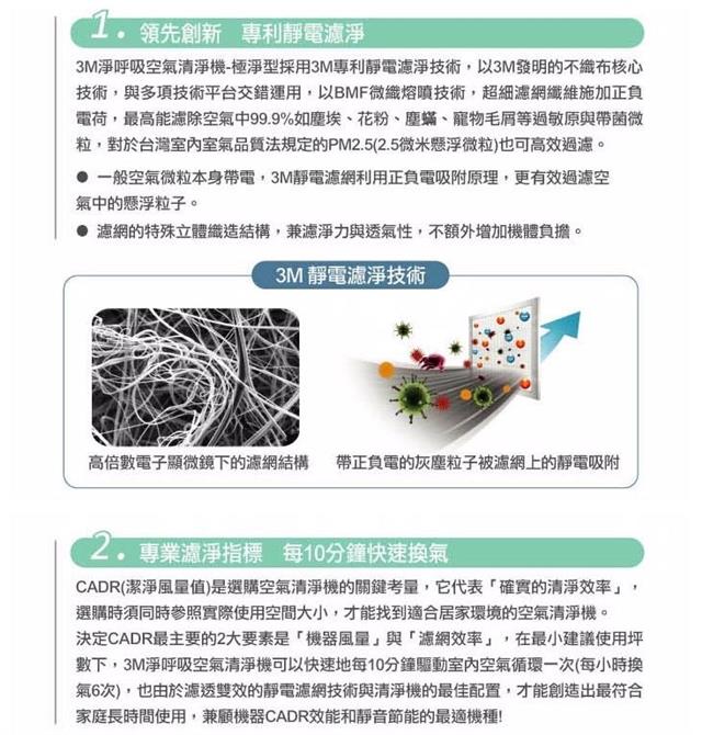 3M極淨型空氣清淨機(5-10坪)