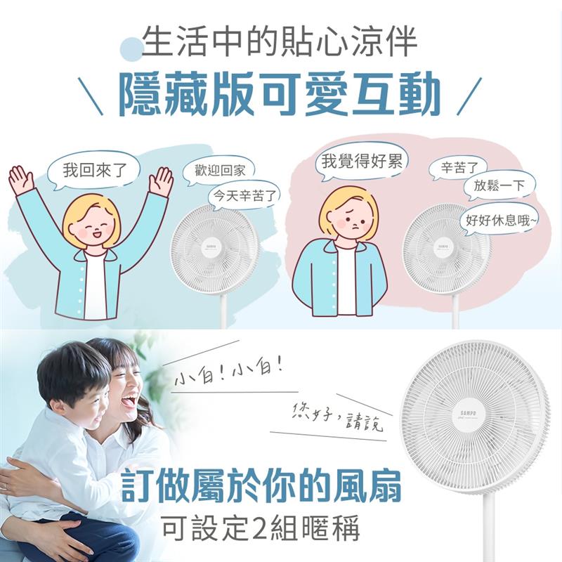 聲寶16吋智能聲控DC立扇