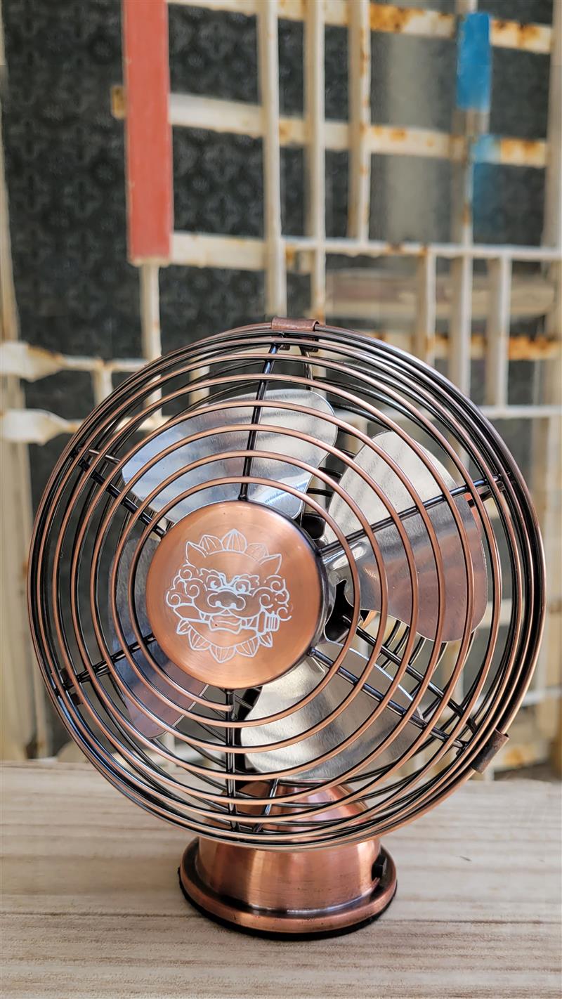 【預購】 【藝飾家】 4吋USB馬上有錢鑲製復古扇 (鋁葉)