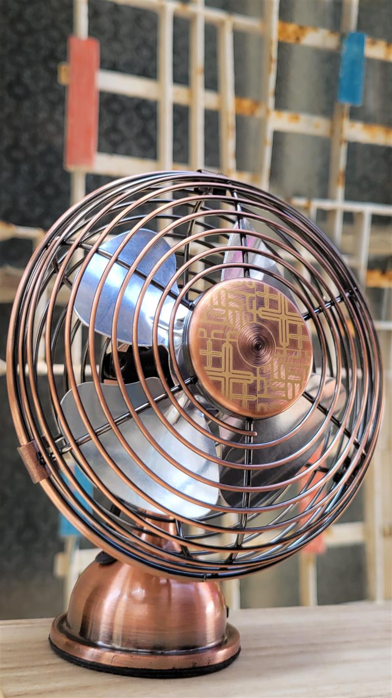 【預購】 【藝飾家】 4吋USB馬上有錢鑲製復古扇 (鋁葉)