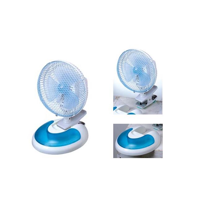 18CM DESK CLIP FAN (BLUE)